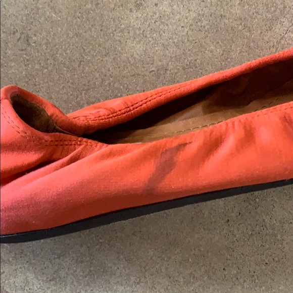 Pink/Coral Lanvin Satin Flats - Picture 6 of 6